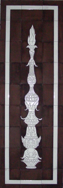 mural ceramico columna