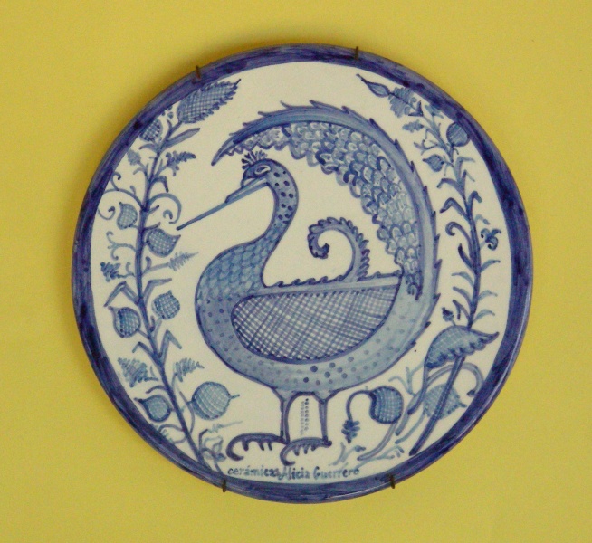 plato decorativo ceramica rustico